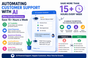 Automating Customer Support with AI How Small Businesses Save 15+ Hours a Week